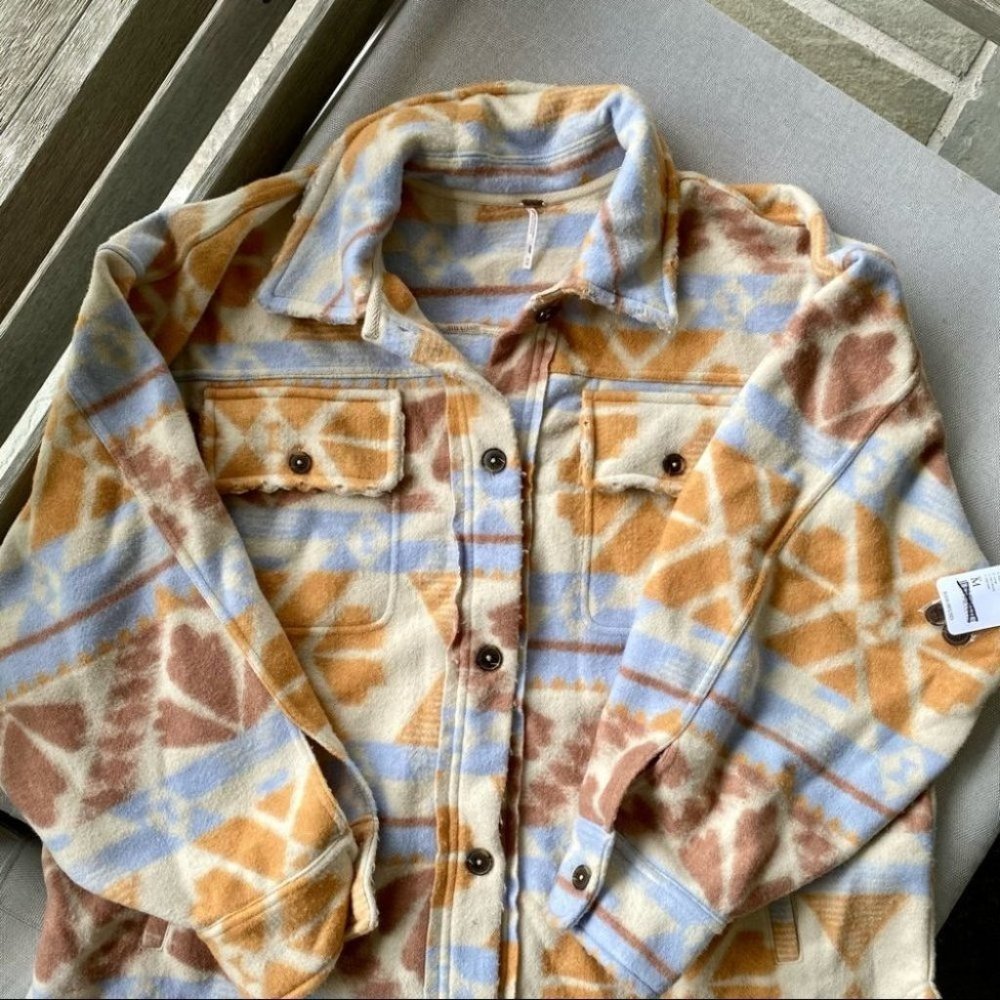 New Free People Jacquard Ruby Jacket - Picture 8 of 9